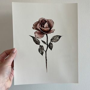 8x10 Rose Print